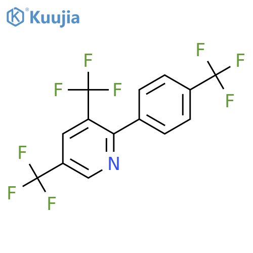 3,5-Bis(trifluoromethyl)-2-(4-(trifluoromethyl)phenyl)pyridine structure