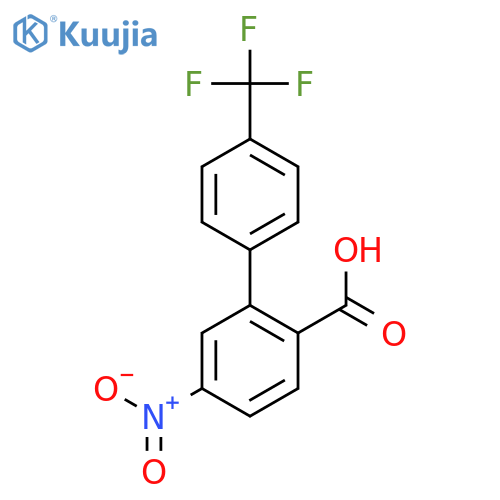 4-Nitro-2-(4-trifluoromethylphenyl)benzoic acid structure