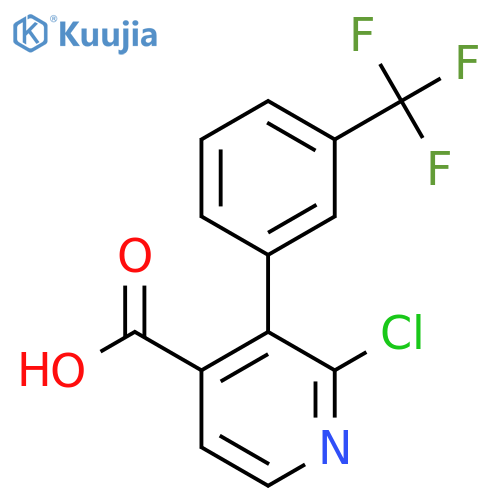 2-Chloro-3-(3-(trifluoromethyl)phenyl)isonicotinic acid structure