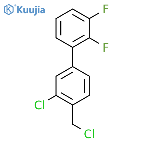 3'-Chloro-4'-chloromethyl-2,3-difluorobiphenyl structure