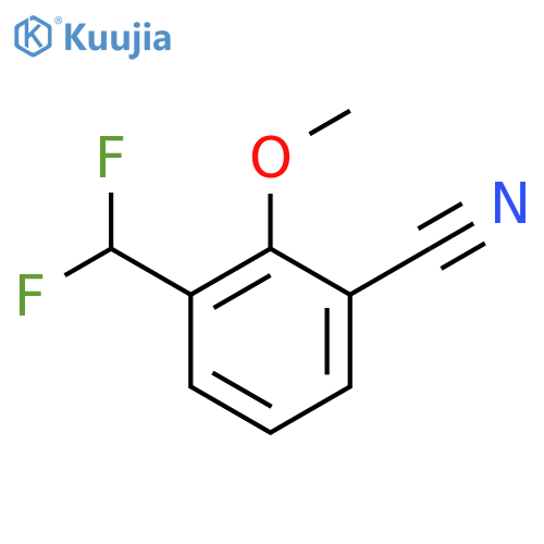 2-Cyano-6-(difluoromethyl)anisole structure