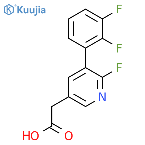 3-(2,3-Difluorophenyl)-2-fluoropyridine-5-acetic acid structure
