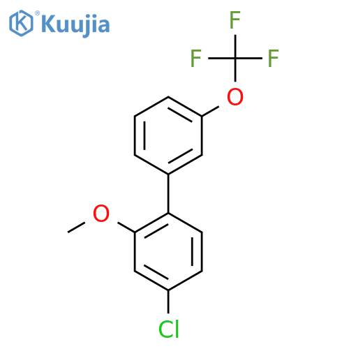 4-Chloro-2-methoxy-3'-(trifluoromethoxy)biphenyl structure