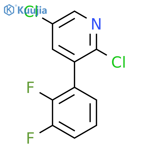2,5-Dichloro-3-(2,3-difluorophenyl)pyridine structure