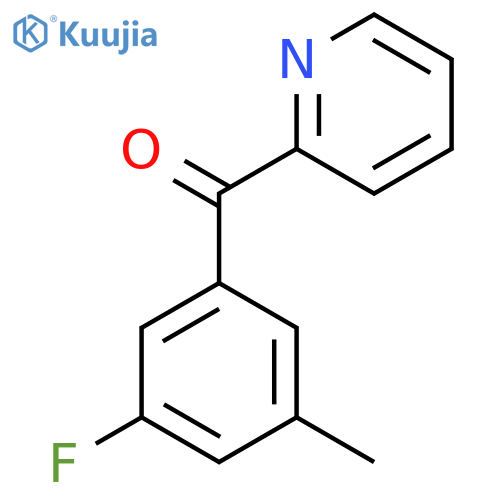 2-(3-Fluoro-5-methylbenzoyl)pyridine structure