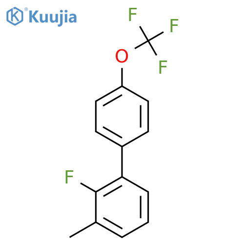 2-Fluoro-3-methyl-4'-(trifluoromethoxy)biphenyl structure