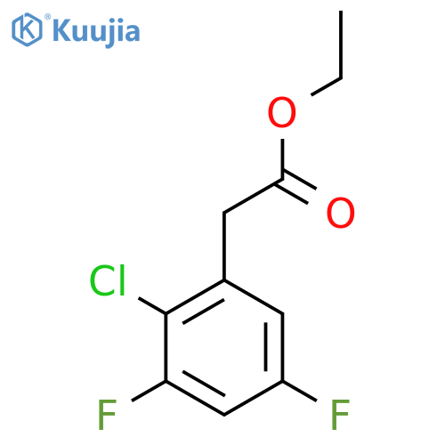 Ethyl 2-chloro-3,5-difluorophenylacetate structure