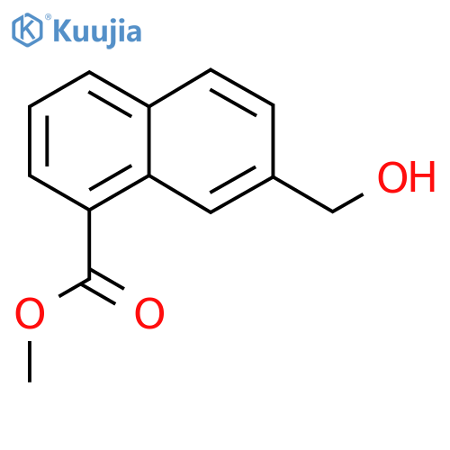 Methyl 7-(hydroxymethyl)naphthalene-1-carboxylate structure
