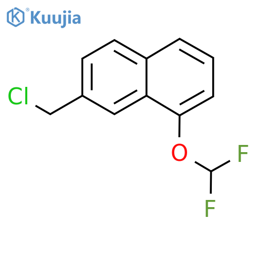 7-(Chloromethyl)-1-(difluoromethoxy)naphthalene structure