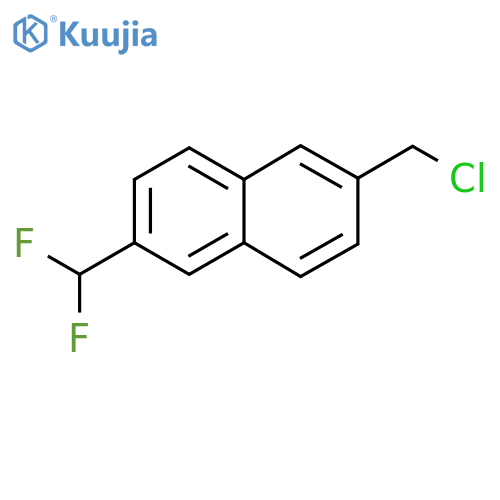 6-(Chloromethyl)-2-(difluoromethyl)naphthalene structure