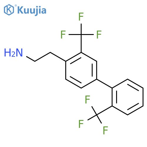 2-(3,2'-Bis(trifluoromethyl)biphenyl-4-yl)-ethylamine structure