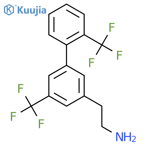 2-(5,2'-Bis(trifluoromethyl)biphenyl-3-yl)-ethylamine structure