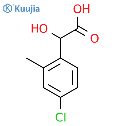 2-(4-chloro-2-methylphenyl)-2-hydroxyacetic acid structure