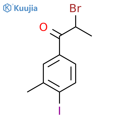 2-Bromo-4'-iodo-3'-methylpropiophenone structure