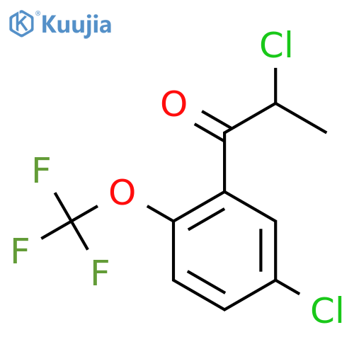 2,5'-Dichloro-2'-(trifluoromethoxy)propiophenone structure