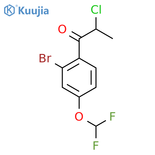 2'-Bromo-2-chloro-4'-(difluoromethoxy)propiophenone structure