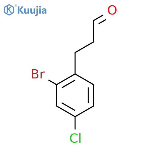 3-(2-bromo-4-chlorophenyl)propanal structure