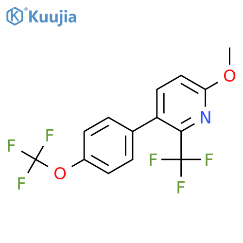 6-Methoxy-3-(4-(trifluoromethoxy)phenyl)-2-(trifluoromethyl)pyridine structure