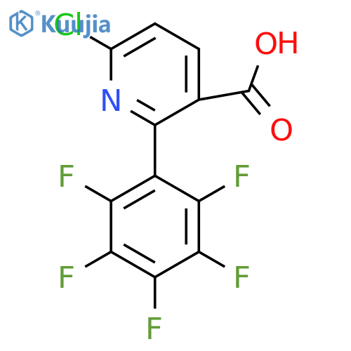 6-Chloro-2-(perfluorophenyl)nicotinic acid structure