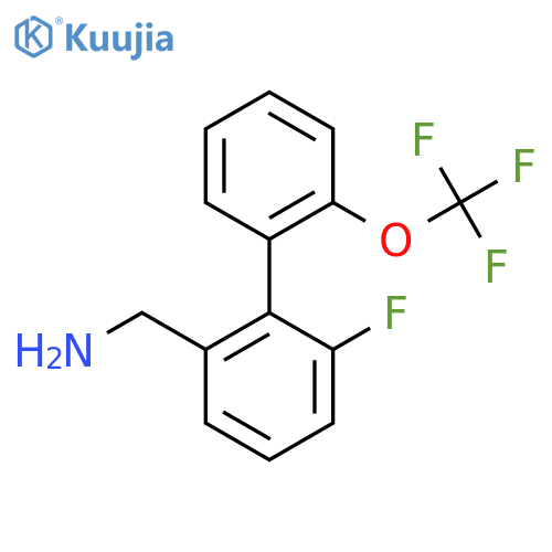 C-(6-Fluoro-2'-(trifluoromethoxy)biphenyl-2-yl)-methylamine structure