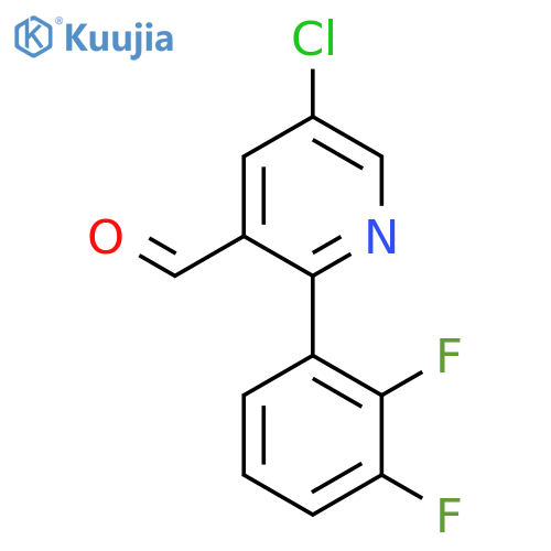5-Chloro-2-(2,3-difluorophenyl)nicotinaldehyde structure