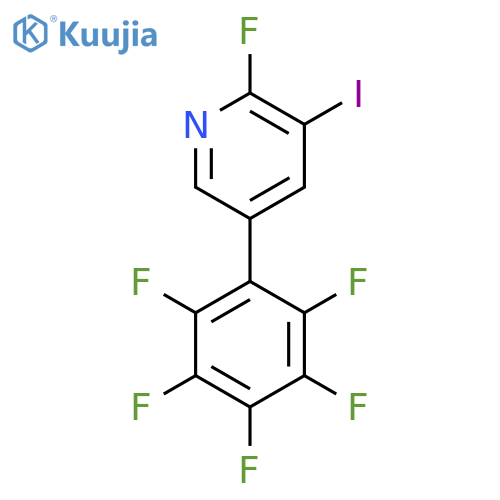 2-Fluoro-3-iodo-5-(perfluorophenyl)pyridine structure