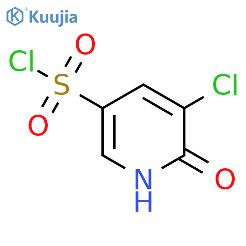 3-Chloro-2-hydroxypyridine-5-sulfonyl chloride structure
