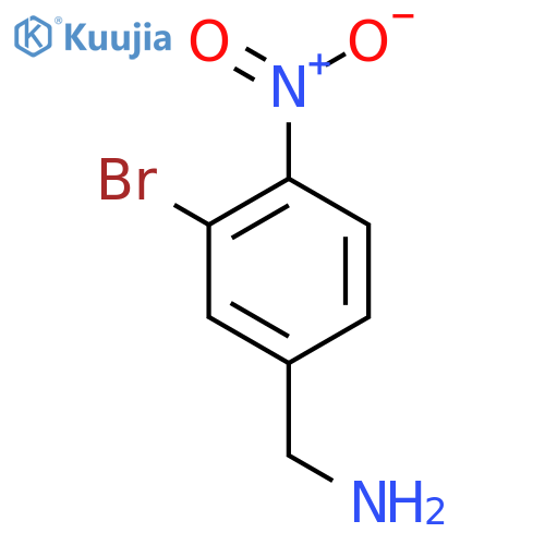 (3-Bromo-4-nitrophenyl)methanamine structure