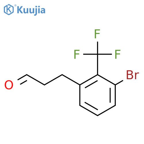3-(3'-Bromo-2'-(trifluoromethyl)phenyl)propionaldehyde structure