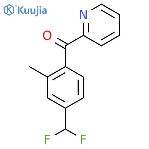 2-(4-(Difluoromethyl)-2-methylbenzoyl)pyridine structure