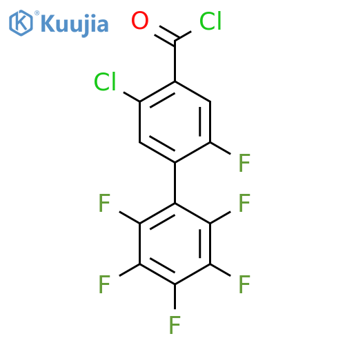 5-Chloro-2,2',3',4',5',6'-hexafluorobiphenyl-4-carbonyl chloride structure