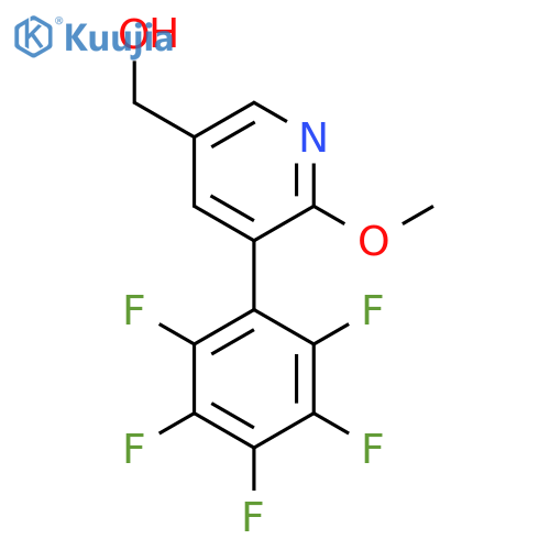 2-Methoxy-3-(perfluorophenyl)pyridine-5-methanol structure