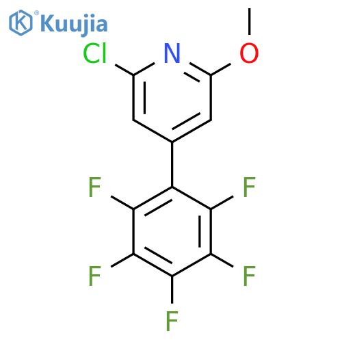 2-Chloro-6-methoxy-4-(perfluorophenyl)pyridine structure
