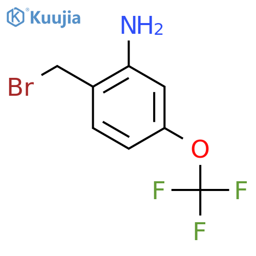2-(Bromomethyl)-5-(trifluoromethoxy)aniline structure