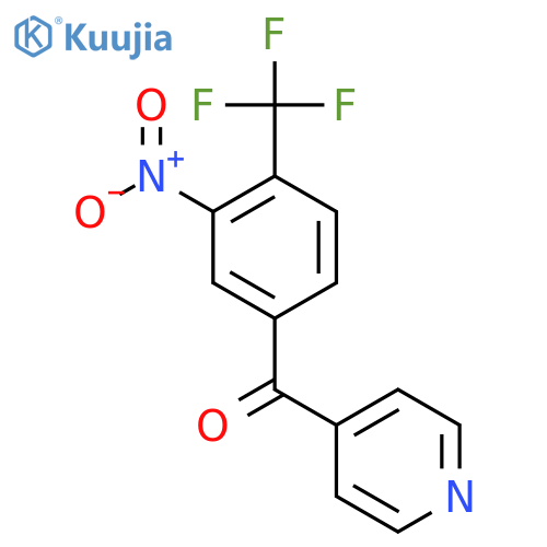 4-(4-(Trifluoromethyl)-3-nitrobenzoyl)pyridine structure