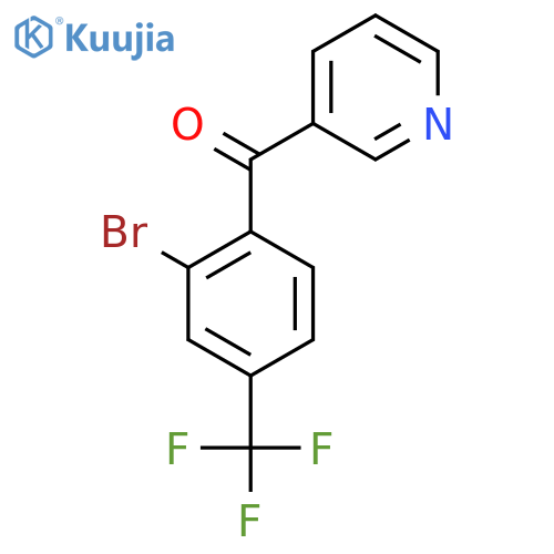 3-(2-Bromo-4-(trifluoromethyl)benzoyl)pyridine structure