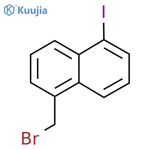 1-(Bromomethyl)-5-iodonaphthalene structure