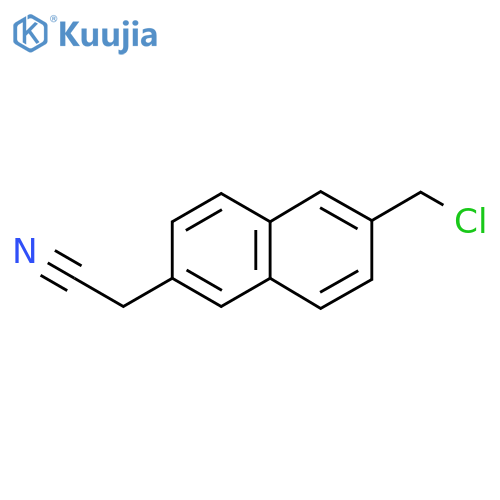 2-(Chloromethyl)naphthalene-6-acetonitrile structure