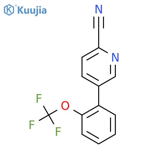 5-(2-(Trifluoromethoxy)phenyl)picolinonitrile structure
