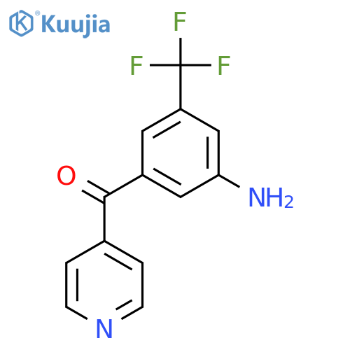 4-(3-Amino-5-(trifluoromethyl)benzoyl)pyridine structure