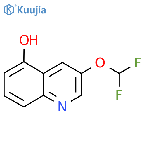 3-(Difluoromethoxy)-5-hydroxyquinoline structure