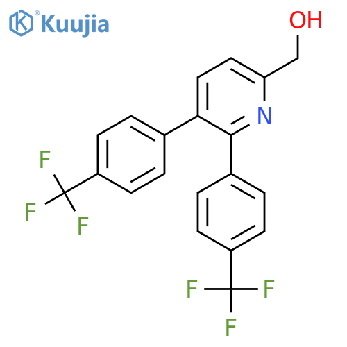 2,3-Bis(4-(trifluoromethyl)phenyl)pyridine-6-methanol structure