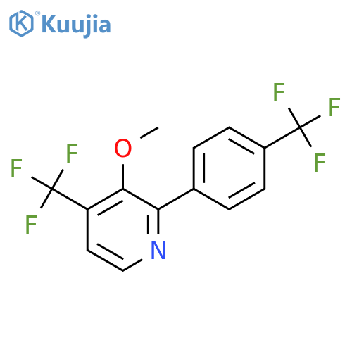 3-Methoxy-4-(trifluoromethyl)-2-(4-(trifluoromethyl)phenyl)pyridine structure
