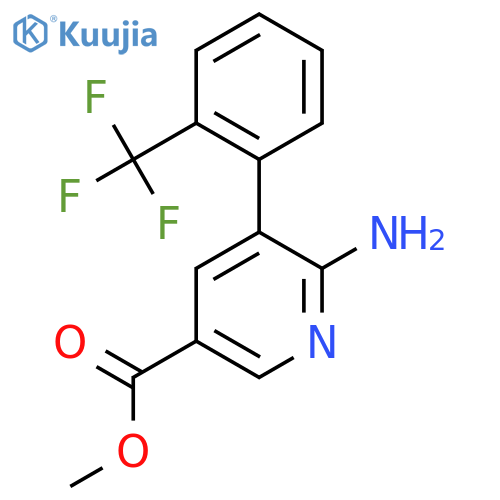 Methyl 6-amino-5-(2-(trifluoromethyl)phenyl)nicotinate structure