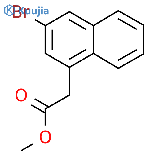 Methyl 3-bromonaphthalene-1-acetate structure