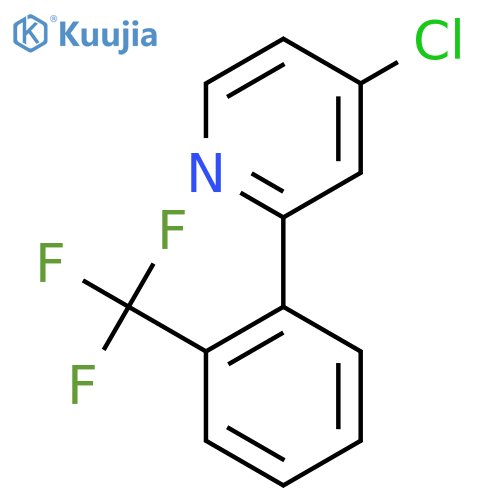 4-Chloro-2-(2-(trifluoromethyl)phenyl)pyridine structure