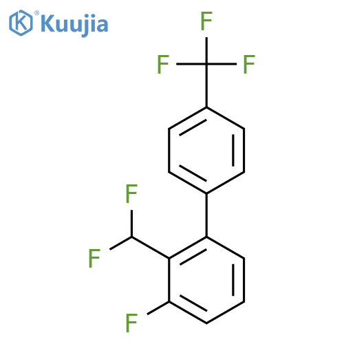2-(Difluoromethyl)-3-fluoro-4'-(trifluoromethyl)biphenyl structure