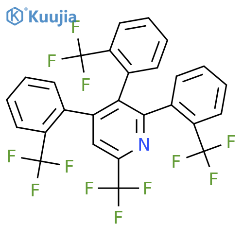 6-(Trifluoromethyl)-2,3,4-tris(2-(trifluoromethyl)phenyl)pyridine structure