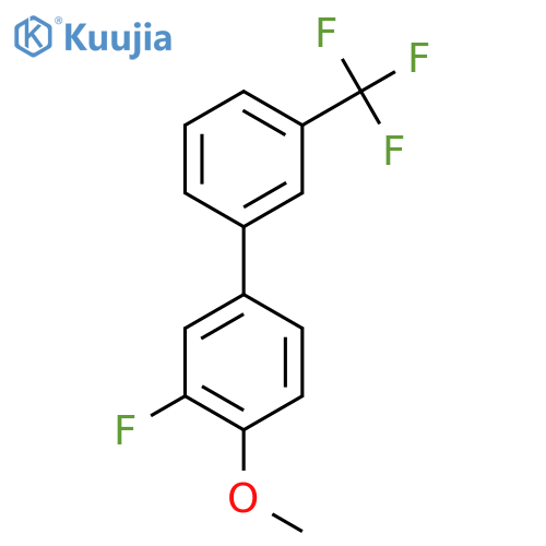 3-Fluoro-4-methoxy-3'-(trifluoromethyl)biphenyl structure