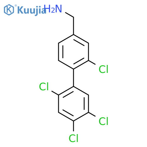 C-(2,2',4',5'-Tetrachlorobiphenyl-4-yl)-methylamine structure